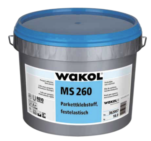 Wakol MS 260 parkettiliima 18kg – elastinen yksikomponenttinen parkettiliima puulattioiden asennukseen