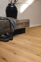Meister PD 400 Authentic Cream Oak – lähikuva parketin pinnasta ja elävästä tammikuviosta