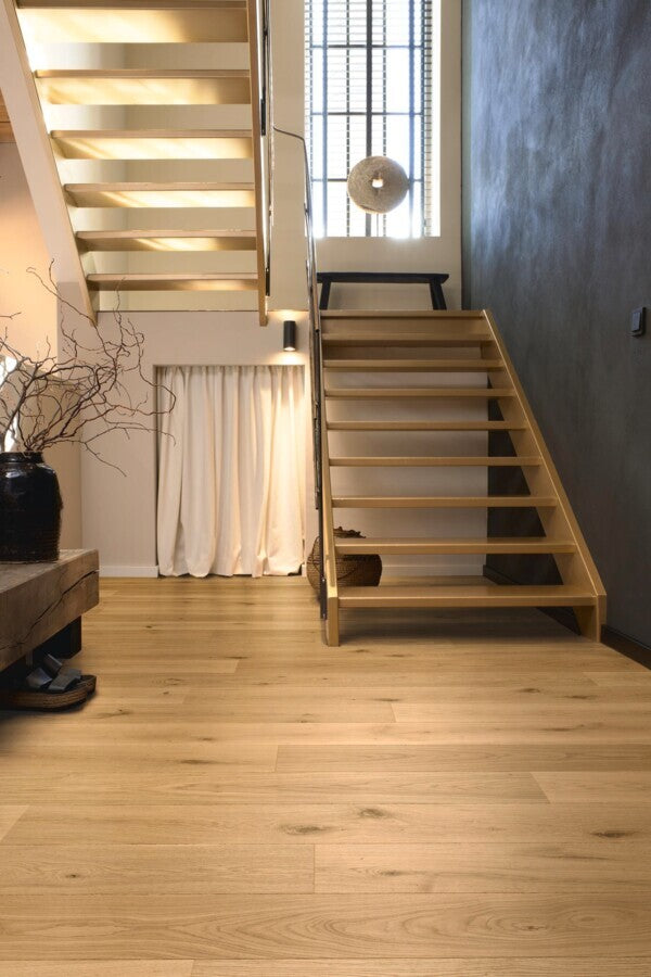 Meister PD 400 Authentic Cream Oak – vaalea 1-säleinen tammiparketti modernissa sisustuksessa