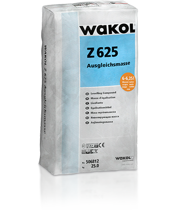 Lattiatasoite Wakol Z625 25kg – sementtiperusteinen ja nopeasti kuivuva tasoitejauhe säkissä