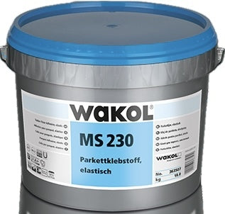 Wakol MS 230 parkettiliima 18kg – elastinen yksikomponenttinen parkettiliima puulattioiden asennukseen